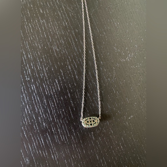 Kendra Scott Silver Elisa Pendant Necklace - Picture 4 of 4